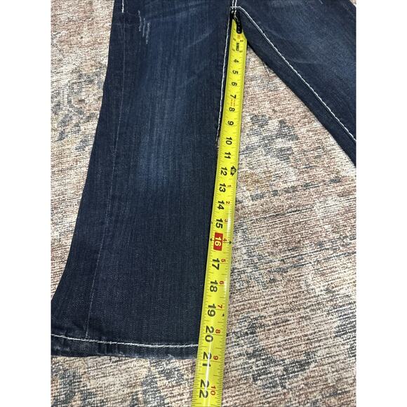 LA Idol USA Jeans Blue Bootcut Embellished Denim Women's Size 9 W: 32 L: 18 - Picture 10 of 16